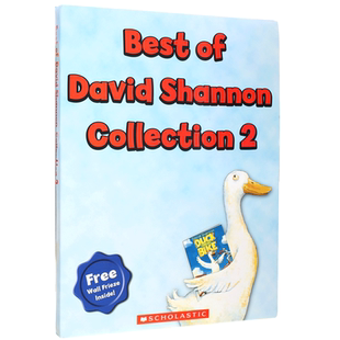 现货 Best of David Shannon Collection 2 (4 Book + 1 Wall Frieze) 大卫·香农经典得奖绘本套装幼儿图书 绘本故事书