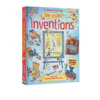 现货 英文原版 See Inside Inventions 看里面系列发明创造 尤斯伯恩Usborne 儿童英语启蒙认知绘本科学知识科普纸板翻翻书