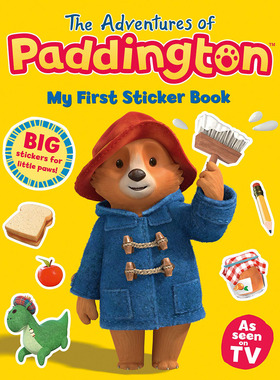 帕丁顿历险记贴纸书 英文原版 The Adventures of Paddington: My First Sticker Book 儿童启蒙绘本故事书