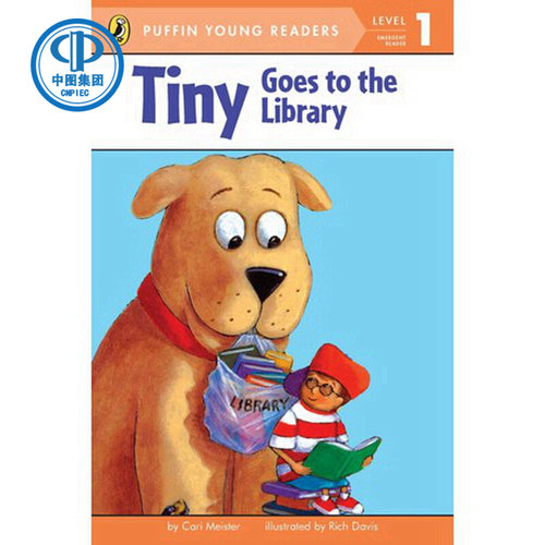 现货 英文原版 Tiny Goes to the Library蒂尼去图书馆 企鹅儿童分级读物1