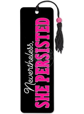 尽管如此她还是坚持下来 串珠书签 文创周边 Peter Pauper Press 英文原版  Nevertheless  She Persisted Beaded Bookmark