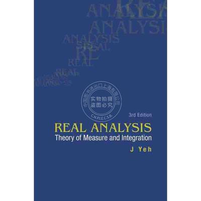 【预售 按需印刷】 实分析：测度理论和积分（第三版）REAL ANALYSIS: THEORY OF MEASURE AND INTEGRATION (3RD EDITION)