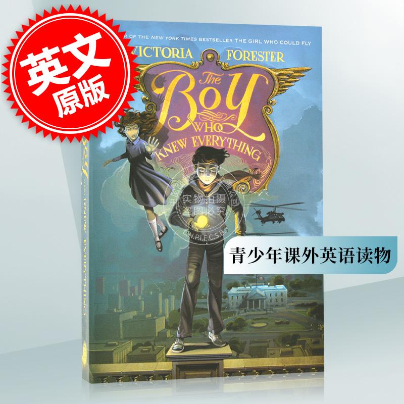 无所不知的男孩 英文原版 The Boy Who Knew Everything 青少年课外英语读物 维多利亚•弗雷斯特 平装