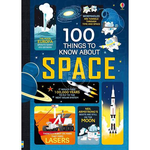 现货 太空知识100条 儿童科普读物 Usborne出版社 英文原版 100 Things to Know About Space 8+岁