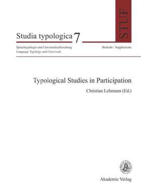 【预售 按需印刷】 Typological Studies in Participation