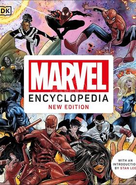 新版漫威百科 DK英文原版 Marvel Encyclopedia New Edition 漫威漫画人物百科设定 精装 斯坦李Stan Lee惊奇队长复仇者联盟