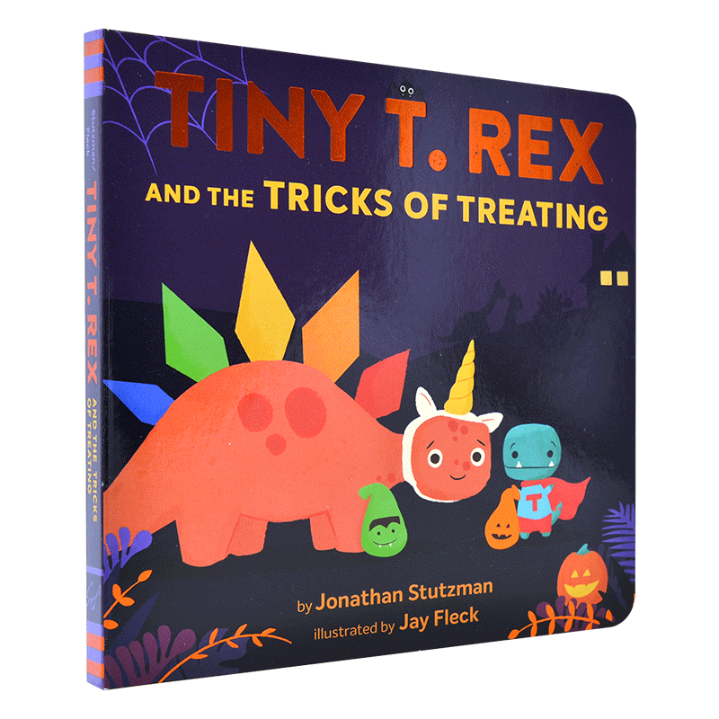 现货 小小雷克斯系列儿童绘本故事书 英文原版 Tiny T. Rex and the Tricks of Treating 亲子阅读