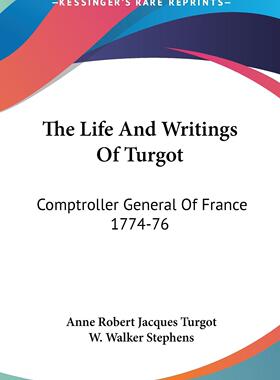 预售 按需印刷 The Life And Writings Of Turgot