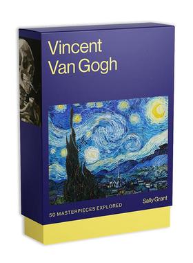 梵高：50幅杰作探秘 艺术卡牌 Thames & Hudson出版社 英文原版 Vincent van Gogh: 50 Masterpieces Explored