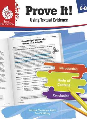 预售 按需印刷 Prove It! Using Textual Evidence, Levels 6-8