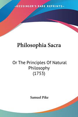 预售 按需印刷 Philosophia Sacra