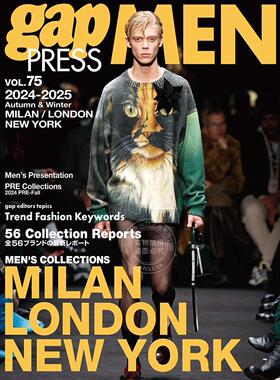 进口日文 2024-2025秋冬时尚发布男装 米兰伦敦纽约 2024-25 A/W gap PRESS MEN vol.75 MILAN  LONDON NEW YORK