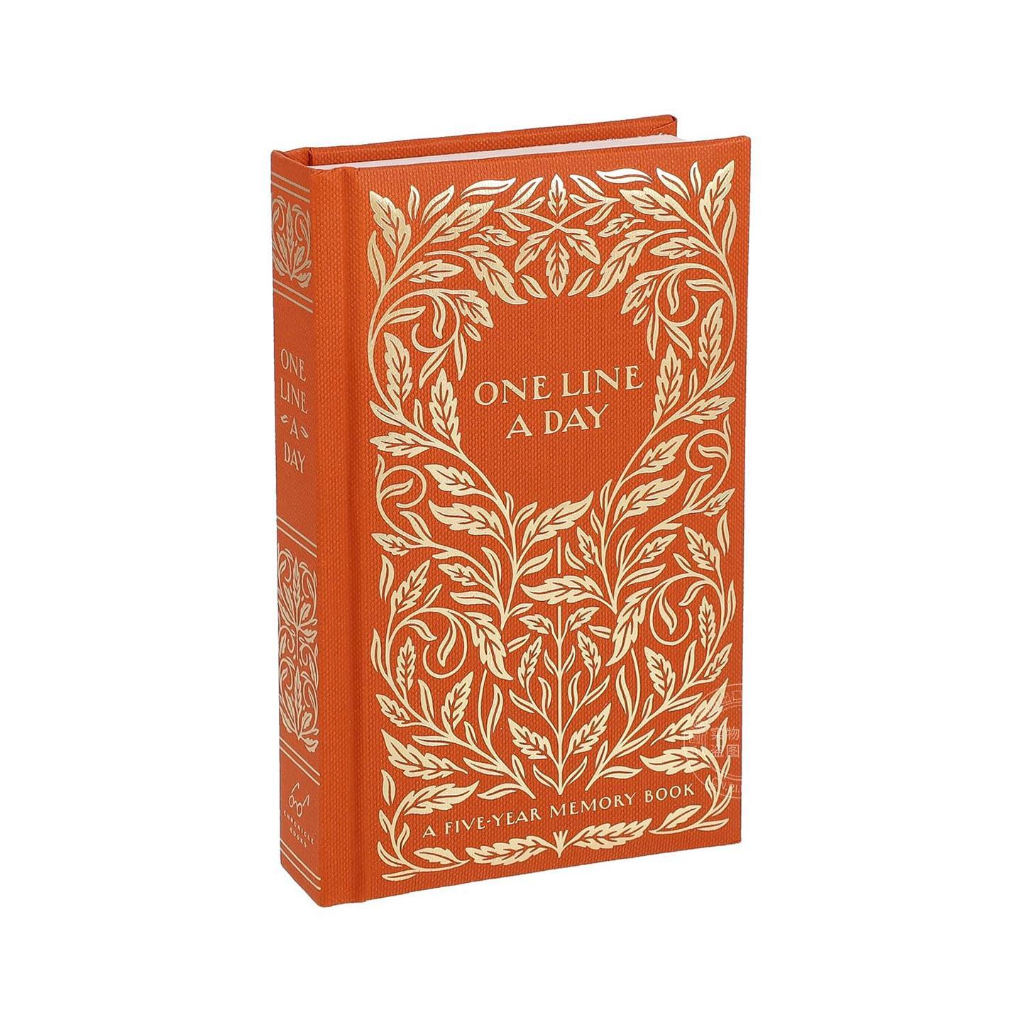 预售 每日一笔:镀金五年手帐 文创周边 英文原版 Gilded One Line a Day: A Five-Year Memory Book