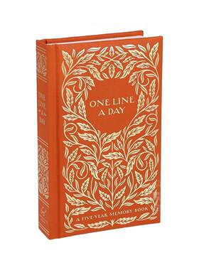 预售 每日一笔：镀金五年手帐 文创周边 英文原版 Gilded One Line a Day: A Five-Year Memory Book