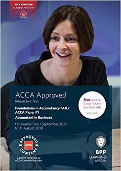 现货 FIA Foundations of Accountant in Business FAB (ACCA F1): Interactive Text 英文原版 ACCA课本  进口教材