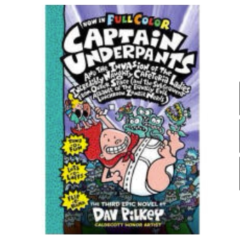 现货 原版 内裤超人3 CAPTAIN UNDERPANTS 3 内裤超人与外星大嘴妖7-10岁 精装 英