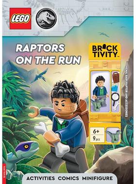 现货 乐高侏罗纪世界：奔跑的猛禽（含迷你模型 Kenji、幼猛禽和配件）英文原版 LEGO Jurassic World: Raptors on the Run