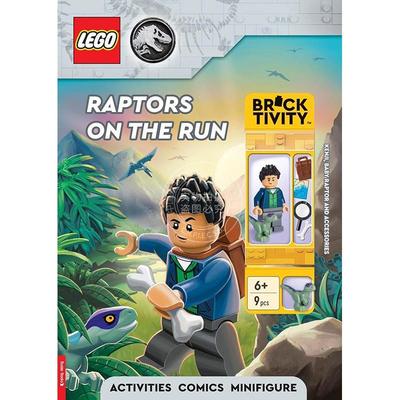 现货 乐高侏罗纪世界：奔跑的猛禽（含迷你模型 Kenji、幼猛禽和配件）英文原版 LEGO Jurassic World: Raptors on the Run