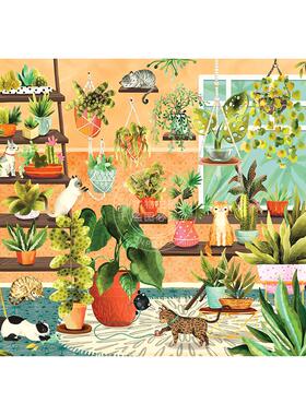 猫之家 1000片拼图 文创周边 Peter Pauper Press 英文原版  House of Cats 1000 Piece Jigsaw Puzzle