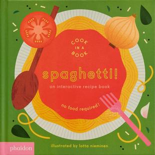 洛塔·涅米宁 4岁 互动食谱 儿童绘本知识百科 Interactive Nieminen Lotta Book 意大利面 英文原版 Recipe Spaghetti