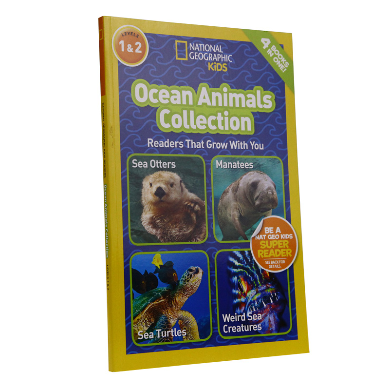 现货 【中图原版】英文进口 国家地理：海洋动物合集 少儿儿童版NGR OCEAN ANIMALS COLLECTION 分级阅读英语读物绘本