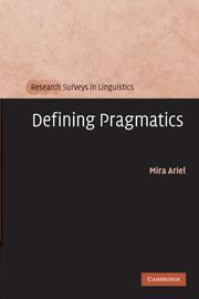 【预售 按需印刷】 Defining Pragmatics