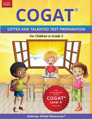 预售 按需印刷 COGAT Test Prep Grade 3 Level 9 COGAT考试准备3年级9级:天才和天才考试准备手册-三年级儿童练习测试/练习册