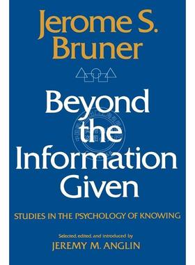 【预售 按需印刷】  Beyond the Information Given