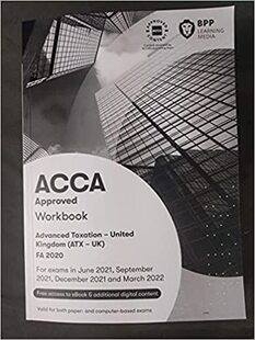 现货 ACCA Advanced Taxation FA 2020 (ATX-UK) Workbook  (对应P6)