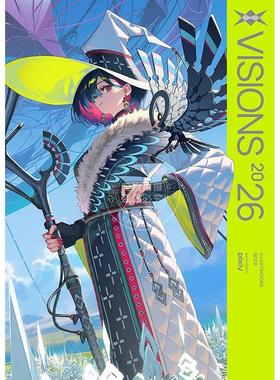 现货 进口日文 VISIONS2026画集 pixiv p站插画年鉴 mogumo封面 日本插画师作品集 VISIONS 2026 ILLUSTRATORS BOOK