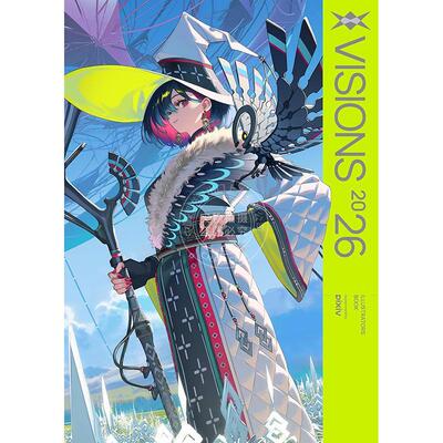 现货 进口日文 VISIONS2026画集 pixiv p站插画年鉴 mogumo封面 日本插画师作品集 VISIONS 2026 ILLUSTRATORS BOOK