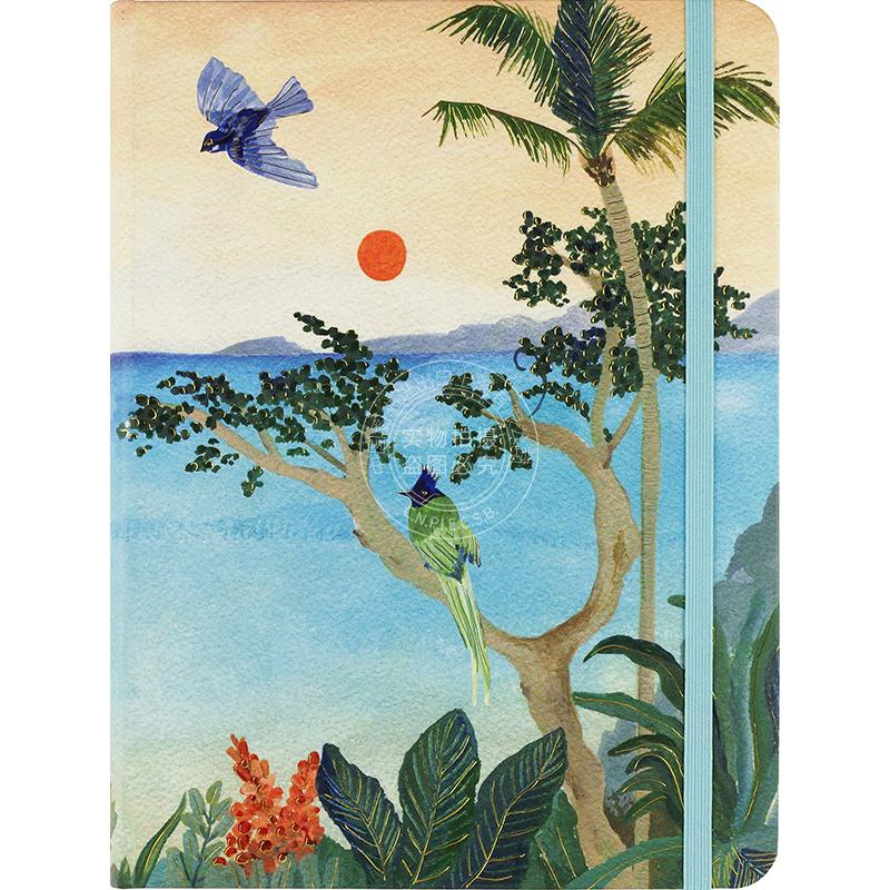 热带天堂 笔记本 日记本 文创周边 Peter Pauper Press 无酸纸 英文原版  Tropical Paradise Journal