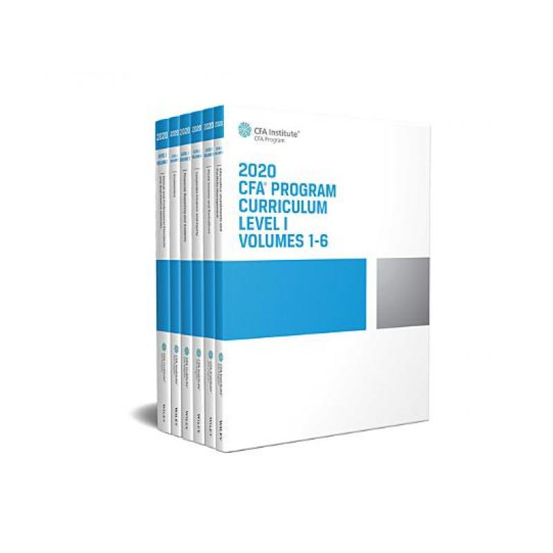 现货 CFA Program Curriculum 2020 level 1一级官方教材特许金融分析师指定用书 套装 英文原版