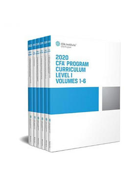 现货 CFA Program Curriculum 2020 level 1一级官方教材特许金融分析师指定用书 套装 英文原版