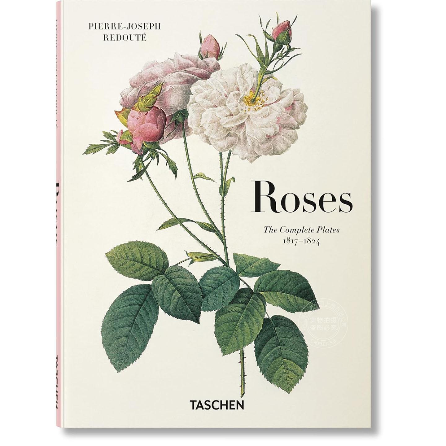雷杜德:玫瑰 手绘花卉 植物绘画图鉴 TASCHEN出版 多语言 进口原版 Redoute. Roses Icon Multilingual Edition 精装