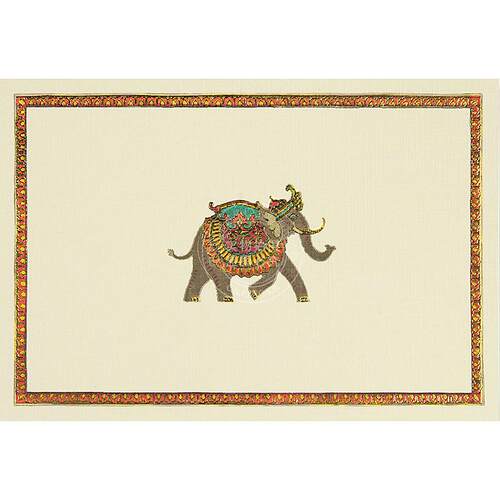 大象节 明信片信封贺卡 文创周边 Peter Pauper Press 英文原版  Elephant Festival Note Cards