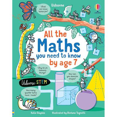 现货 7岁前需要掌握的数学知识 儿童科普 Usborne出版社 英文原版 All the Maths You Need to Know by Age 7 5+岁