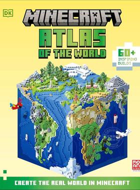 预售 我的世界：世界地图集 游戏周边书 Craig Jelley DK出版社 英文原版 Minecraft Atlas of the World 7-9岁