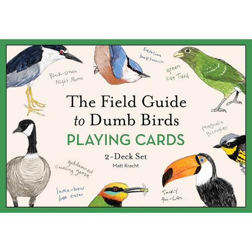 鸟事一堆 鸟界戏精观察报告文创周边卡牌 2副牌套装 英文原版 Field Guide to Dumb Bird