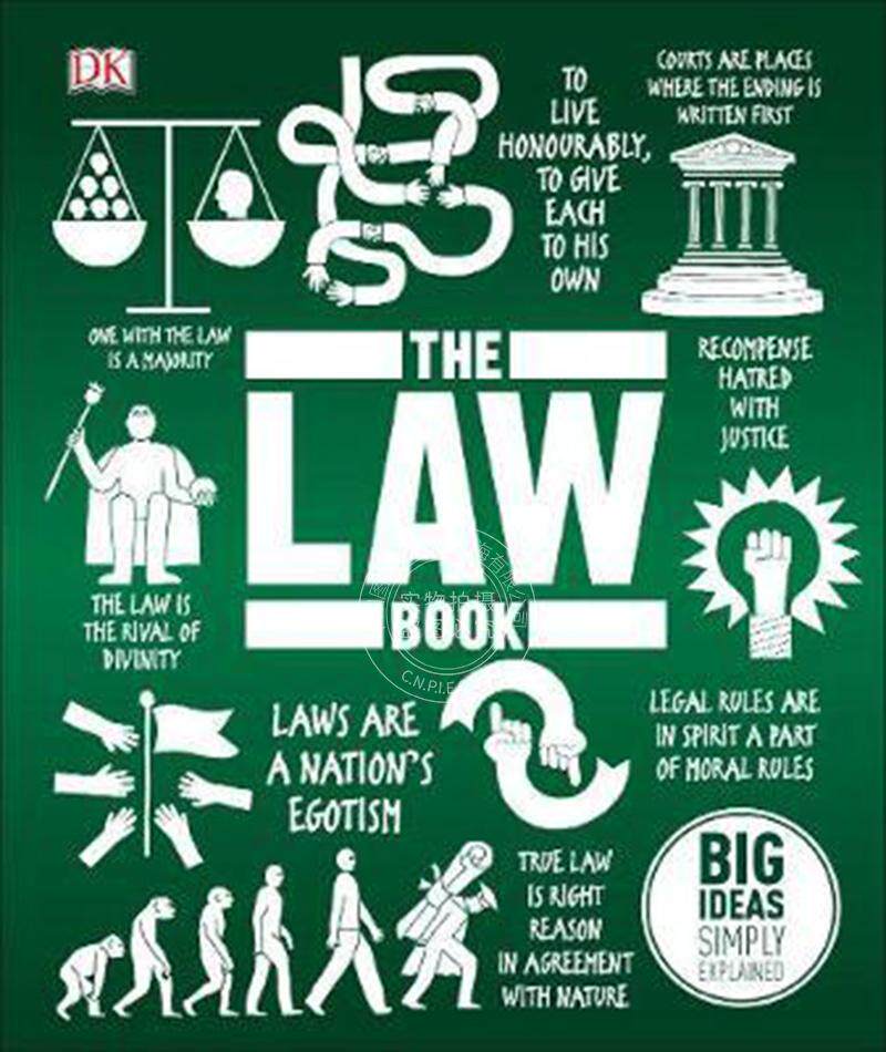 现货 英文原版 DK法学百科图解 The Law Book  Big Ideas Simply Explained DK人类的思想百科丛书 全彩精装 DK百科