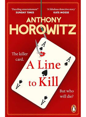 现货 一行杀人的台词 安东尼·霍洛维茨 Anthony Horowitz 推理小说 英文原版 A Line to Kill