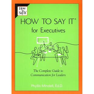预售 How to Say it for Executives 企鹅兰登