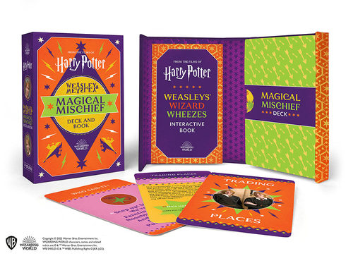 现货 哈利波特 韦斯莱魔法恶作剧套装 英文原版 Harry Potter Magical Mischief Deck and Book Donald Lemke