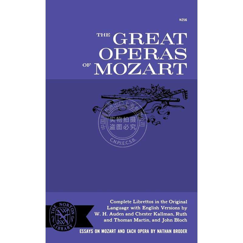 预售 按需印刷  The Great Operas of Mozart