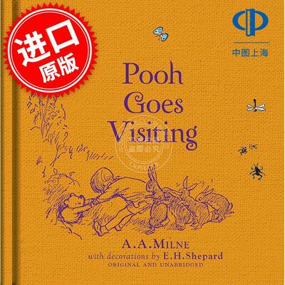 预售 小熊维尼 小熊维尼去探访 儿童绘本故事书 米尔恩 英文原版 Winnie-the-Pooh:Pooh Goes Visiting 5-9岁