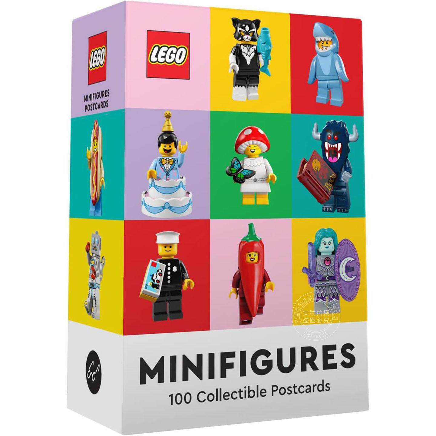 现货 乐高小人仔:100个经典角色明信片 乐高周边 英文原版 LEGO Minifigures: 100 Collectible Postcards