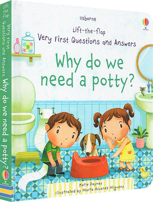 现货 Usborne问答系列 我们为什么用便盆Lift-the-flap Questions and Answers Why Do We Need A Potty? 进口儿童科普认知翻翻书