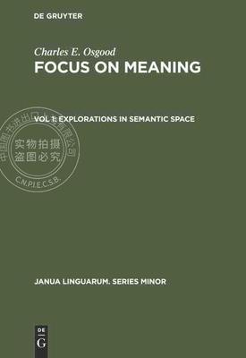 【预售 按需印刷】 Explorations in Semantic Space
