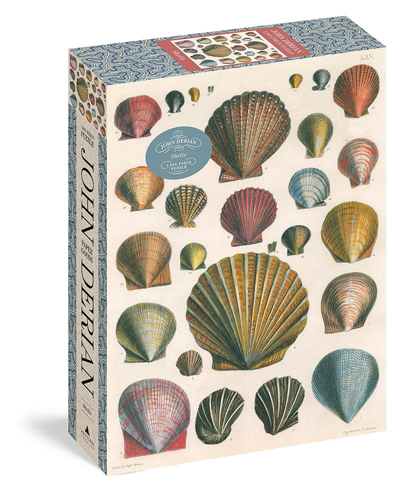 现货 约翰·德里安 贝壳拼图 1000片艺术拼图生日礼物 英文原版 John Derian Paper Goods: Shells