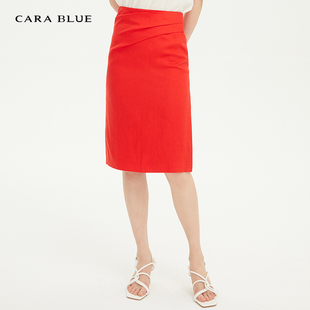 女半裙 喀啦 简约气质通勤KB201MWS0074 blue cara